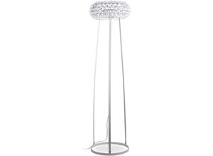 5056665759406 - Privatefloor - Stehlampe - Wohnzimmerlampe mit Kristallknöpfen - Savoni Transparent - Stahl Acryl Kunststoff Metall - Transparent