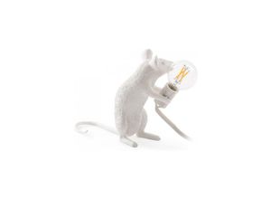 5056665795916 - Privatefloor - Tischlampe - Maus Ratte Kinderlampe - Resina Weiß - Harz - Weiß