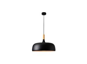 5056667020498 - Privatefloor - Deckenlampe - Pendelleuchte im skandinavischen Design - Circus Schwarz - Metall Metall Holz - Schwarz