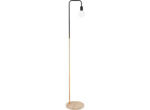 5056667039582 - Privatefloor - Stehlampe mit Marmorsockel - Wohnzimmerlampe - Carlo Chrom Roségold - Marmor Eisen - Chrom Roségold