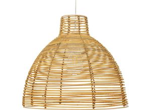 5056667059962 - Privatefloor - Rattan-Deckenlampe - Pendelleuchte im Boho-Bali-Design - Can Natural wood - Rattan - Natural wood