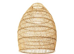 5056667059993 - Privatefloor - Rattan-Deckenlampe - Pendelleuchte im Boho-Bali-Design - 50cm - Puong Natural wood - Rattan - Natural wood