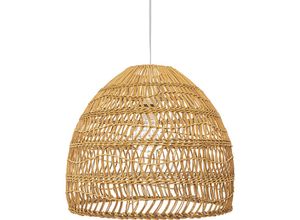 5056667060074 - Privatefloor - Rattan-Deckenlampe - Pendelleuchte im Boho-Bali-Design - 40cm - Hoa Natural wood - Rattan - Natural wood