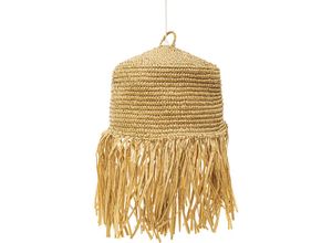 5056667060135 - Deckenlampe aus Raffia - Boho-Bali-Design-Pendelleuchte - Lanui Natural wood - Bast - Natural wood