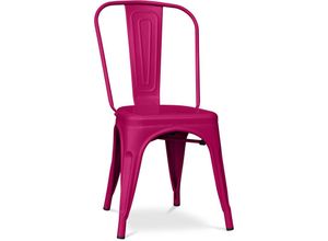 5056667066304 - Privatefloor - Esszimmerstuhl - Industriedesign - Stahl - Matt - New Edition -Stylix Fuchsia - Stahl - Fuchsia