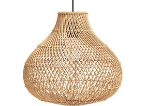 5056667087255 - Privatefloor - Rattan-Deckenlampe - Bali Boho-Hängeleuchte - Wayan Naturfarben - Rattan - Naturfarben