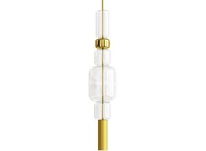 5056667087491 - Privatefloor - Design Pendelleuchte - led - Berat Gold - Glas Metall - Gold