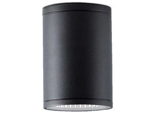 5056667091542 - Privatefloor - Deckenwandlampe für den Außenbereich LED-Scheinwerfer - Alua Schwarz - Aluminium - Schwarz