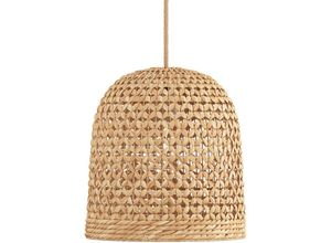 5056667094055 - Privatefloor - Rattan-Deckenlampe - Boho Bali Design Pendelleuchte - 50cm - Rava Naturfarben - Bambus - Naturfarben