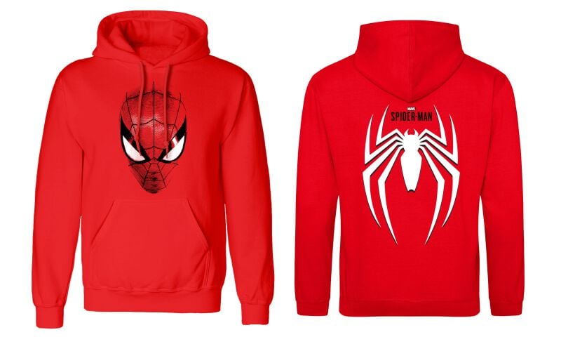 5056688501204 - Spider Crest Kapuzenpullover rot in M