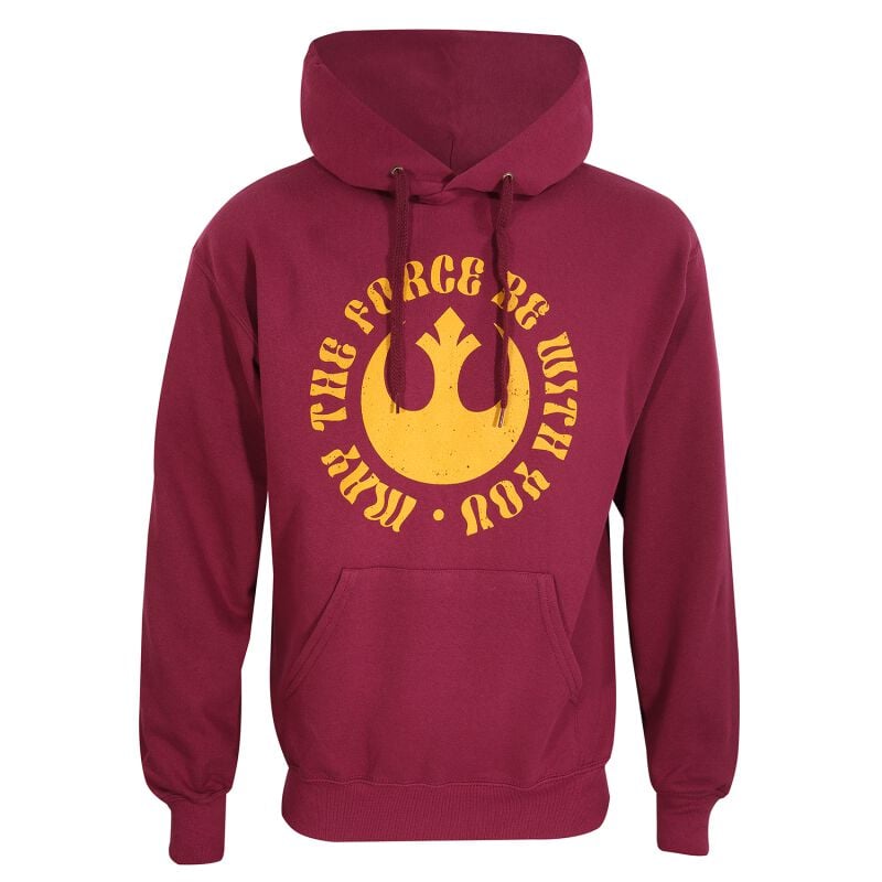 5056688501259 - May the force be with you Kapuzenpullover burgund in M