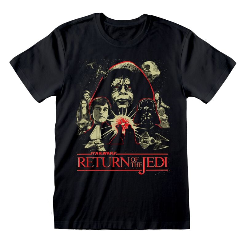 5056688509750 - Die Rückkehr der Jedi-Ritter - Montage T-Shirt schwarz in XL