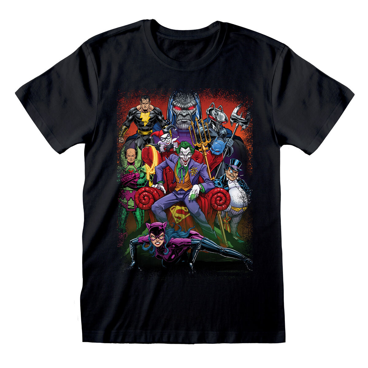 5056688519216 - Kurzarm-T-Shirt Villains Schwarz Unisex 5056688519216 - Kurzarm-T-Shirt Villains Schwarz Unisex
