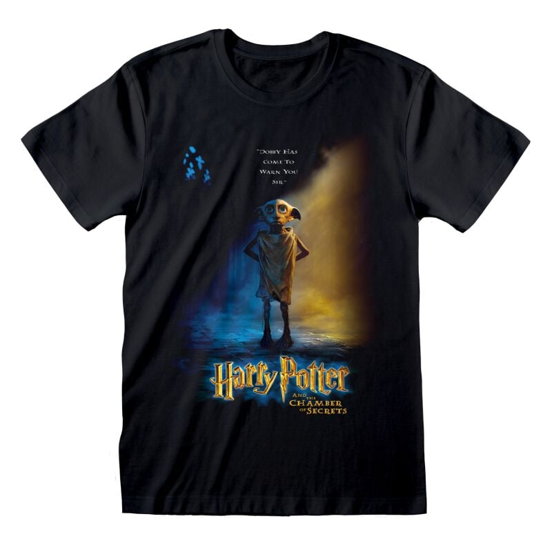 5056688524913 - Kurzarm-T-Shirt Dobby Poster Schwarz Unisex
