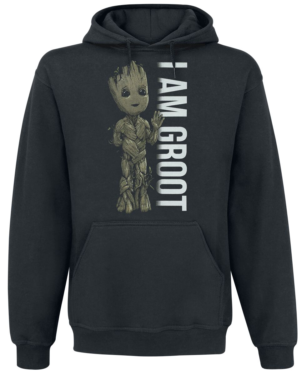 5056688526184 - I Am Groot - Profile Kapuzenpullover schwarz in L