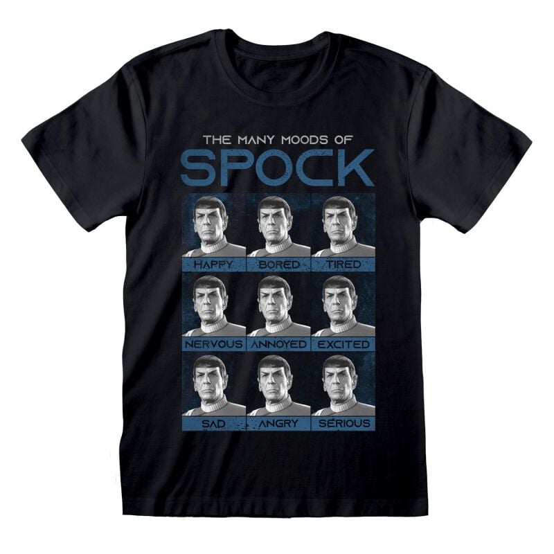 5056688526351 - Many Moods Of Spock T-Shirt schwarz in S