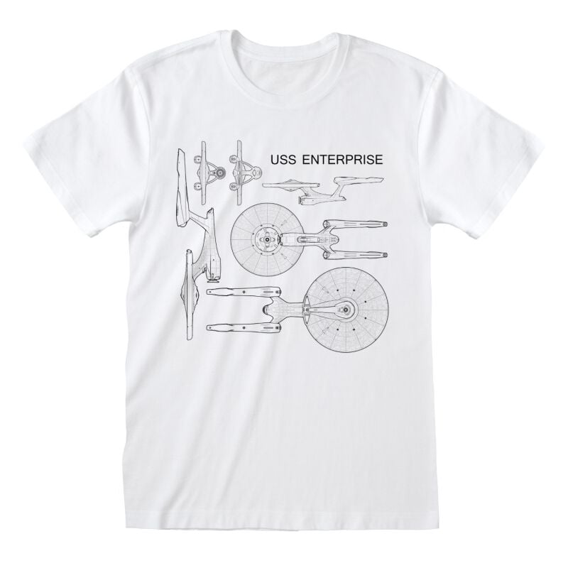 5056688526559 - Enterprise Specs T-Shirt weiß in S