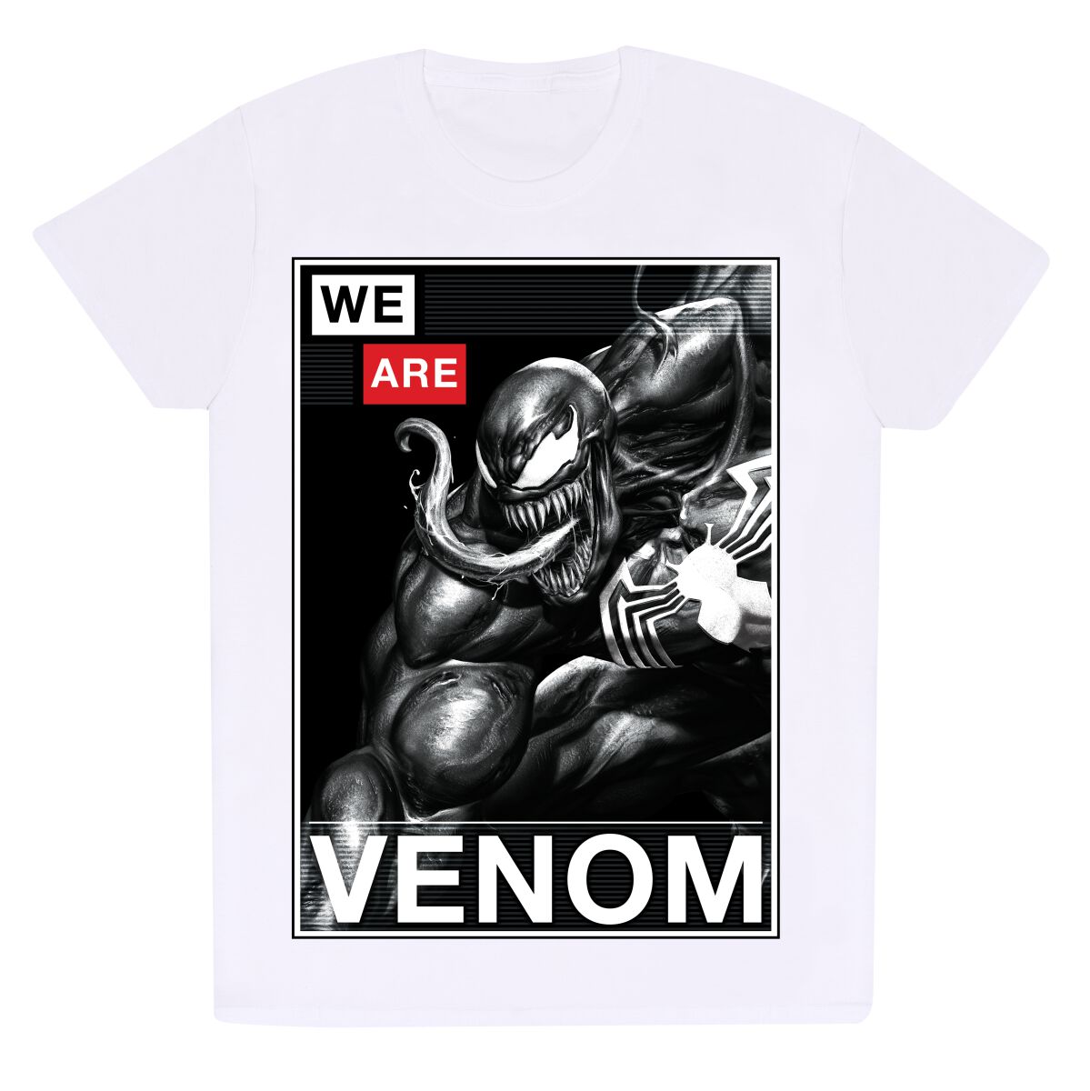 5056688529727 - Venom Poster T-Shirt weiß in L