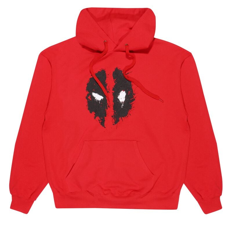 5056688538071 - Mask Splatter Kapuzenpullover rot in S