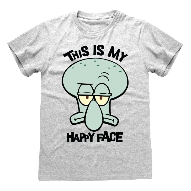 5056688572853 - My Happy Face T-Shirt hellgrau meliert in L