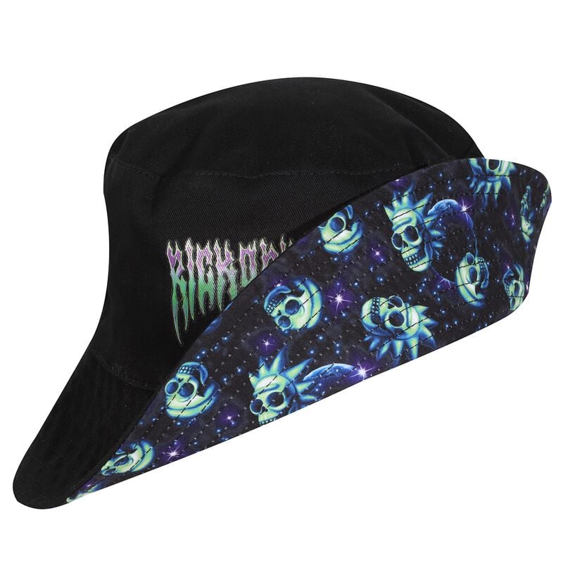 5056688575571 - Neon Skull Bucket Hat Hut schwarz