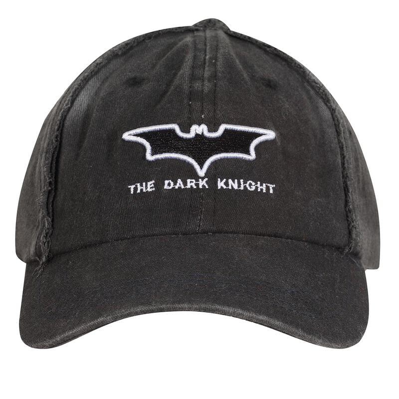 5056688575625 - The Dark Knight - Logo Denim Wash Cap Cap grau