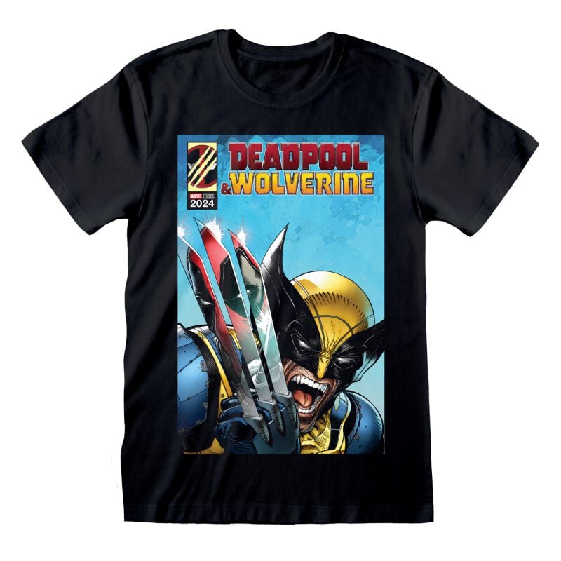 5056688580490 - & Wolverine - Wolverine Reflection T-Shirt schwarz in S