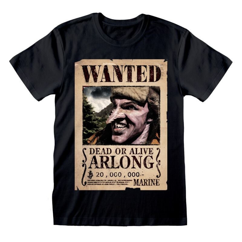 5056688587215 - Arlong Wanted Poster T-Shirt schwarz in S