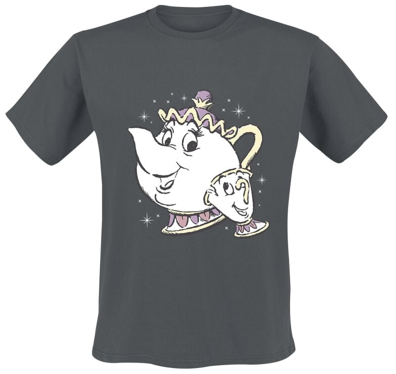 5056688589363 - Chip und Mrs Potts T-Shirt hellgrau in XL