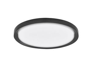 5056694102495 - Beaumont 46 cm integriertes led Halbbündiges Licht Metall außen matt schwarz innen matt weiß led 40 w 2200 lm 3000 k - Merano