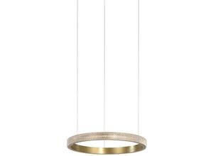 5056694104079 - Columbia 65cm Integrierte LED-Pendel-Deckenleuchte Antik Messing Aluminium led 23W 1265Lm 3000K - Merano