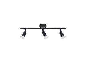 5056694111602 - Fargo 3-Licht-Deckenstrahler Bar Satin Black Metal led GU10 3x5W - Merano