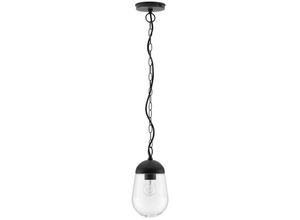 5056694113491 - Merano Banff Globe Pendel-Deckenleuchte Dunkelgrau Aluminium Glas LED E27 110-240 Volt IP54