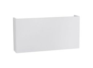 5056694114054 - Cajon 2 Licht Außen Up Down Wandleuchte Weiß Aluminium Glas led 2x5W 550Lm 3000K IP54 - Merano