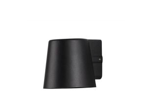 5056694114450 - Churchill Outdoor Down Wandleuchte Schwarz Aluminium Glas led GU10 1x7W IP54 - Merano