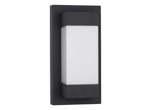 5056694114665 - Merano Clovis II Moderne Außenwandleuchte Sandy Black Aluminium LED 18W 2132Lm 3000K IP65