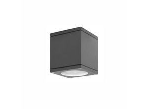 5056694115211 - Dayton 9cm Quadratisches Aufbau-Downlight Dunkelgraues Aluminium Glas led GU10 1x7W IP54 - Merano