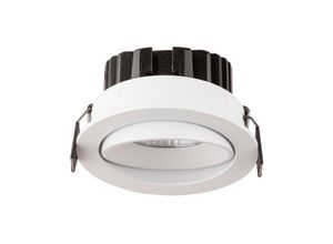 5056694115310 - Denton 9cm Einbaustrahler Weiß Aluminium led 12W 720Lm 3000K IP65 - Merano