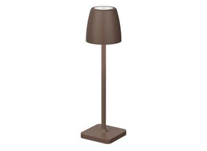 5056694115433 - Digby Tragbare Außenlampe 30 cm sandfarben rostbraun Aluminium led 2 w 207 lm 3000 k IP54 DC-geschaltetes USB-Kabel - Merano