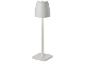 5056694115464 - Digby 30 cm tragbare Außenlampe sandfarbenes weißes Aluminium led 2 w 207 lm 3000 k IP54 DC-geschaltetes USB-Kabel - Merano