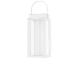 5056694115570 - Edinburg Tragbare Außenlampe Weißaluminium Glas led 2W 200Lm 3000K 37 Volt IP54 Solar   usb Kabel   Geschaltet - Merano