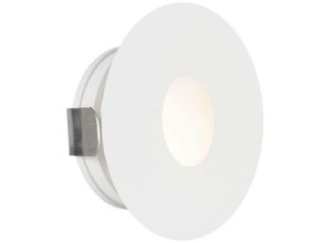 5056694116065 - Fontana Außenwandeinbauleuchte Weiß Aluminium led 1W 60Lm 3000K IP54 - Merano