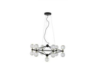 5056694116492 - Garland Integrierte LED-Pendel-Deckenleuchte Schwarz Aluminium led 52W 230V 298357Lm 3200K - Merano