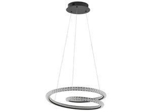 5056694117376 - Hawaii Integrierte LED-Pendel-Deckenleuchte Sandy Black Aluminium led 45W 2800Lm 3000K - Merano