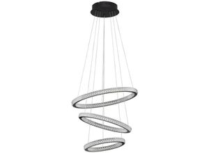 5056694117383 - Hawaii Integrierte LED-Pendel-Deckenleuchte Sandy Black Aluminium led 69W 3900Lm 3000K - Merano