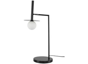 5056694118694 - Merano Kentucky Schreibtisch-Arbeitsleuchte Sandy Black Metall Opalglas LED G9I