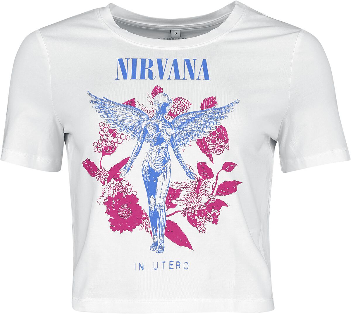 5056705703048 - Utero Flowers T-Shirt weiß in S