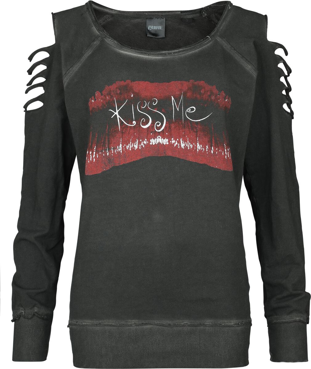 5056705709781 - Kiss Me Sweatshirt charcoal in S