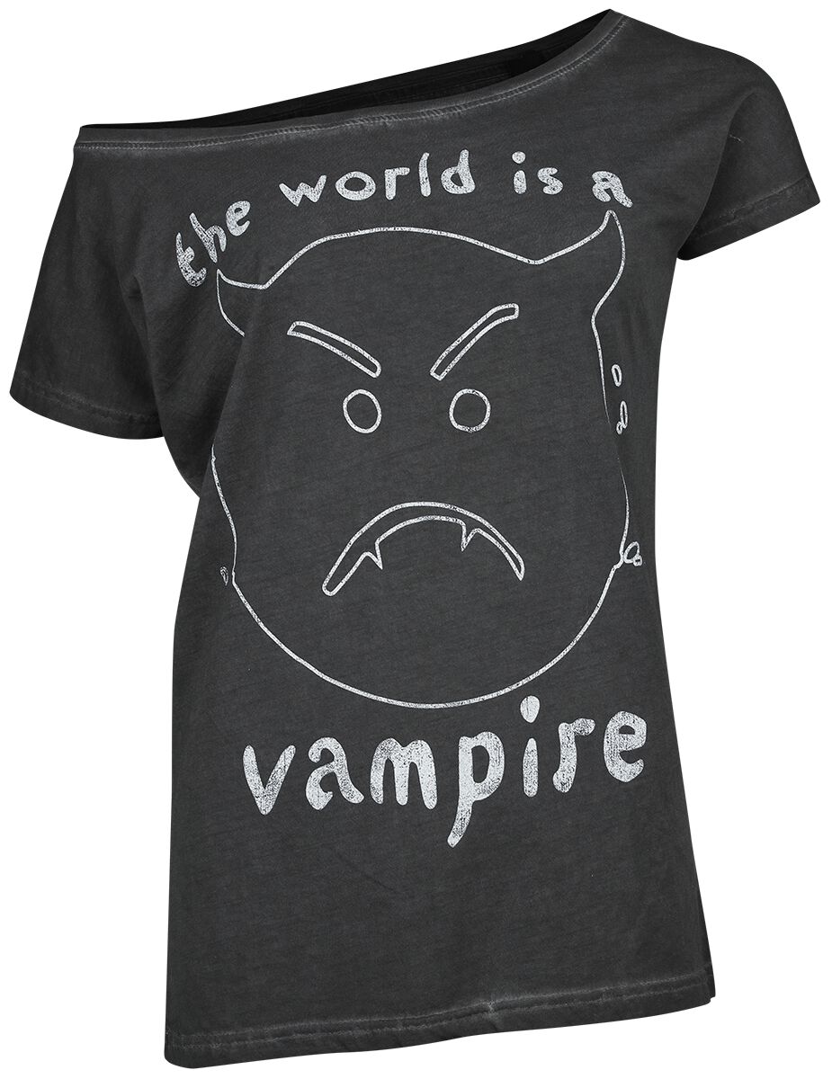 5056705712408 - The World Is A Vampire T-Shirt grau in S