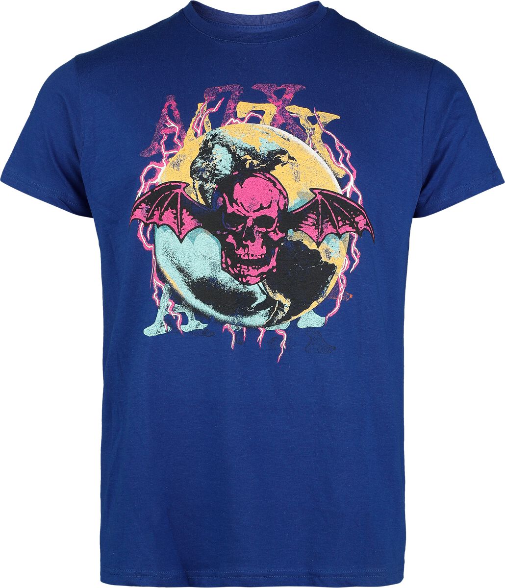5056705726689 - Lighting Bat T-Shirt blau in XL 5056705726689 - Lighting Bat T-Shirt blau in XL